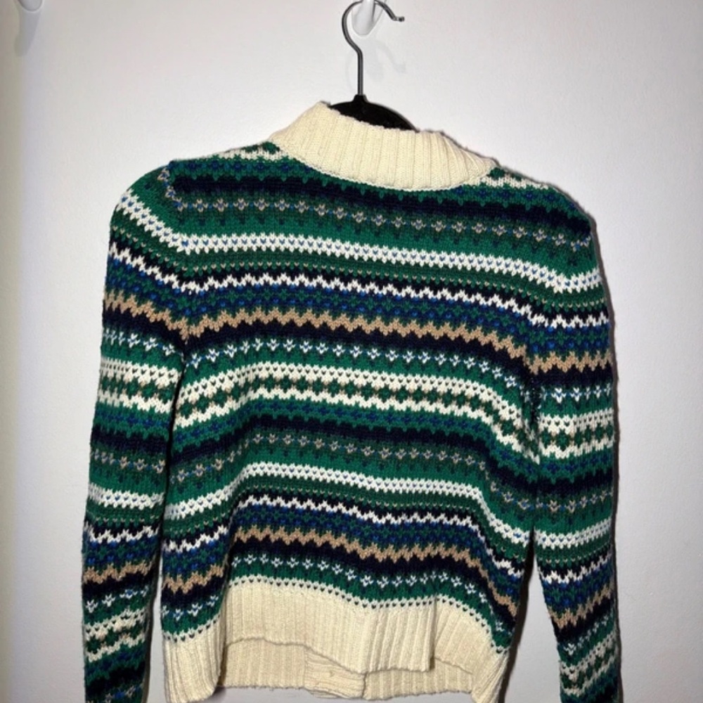 Talbots Multicolor Patterned Cardigan - image 4